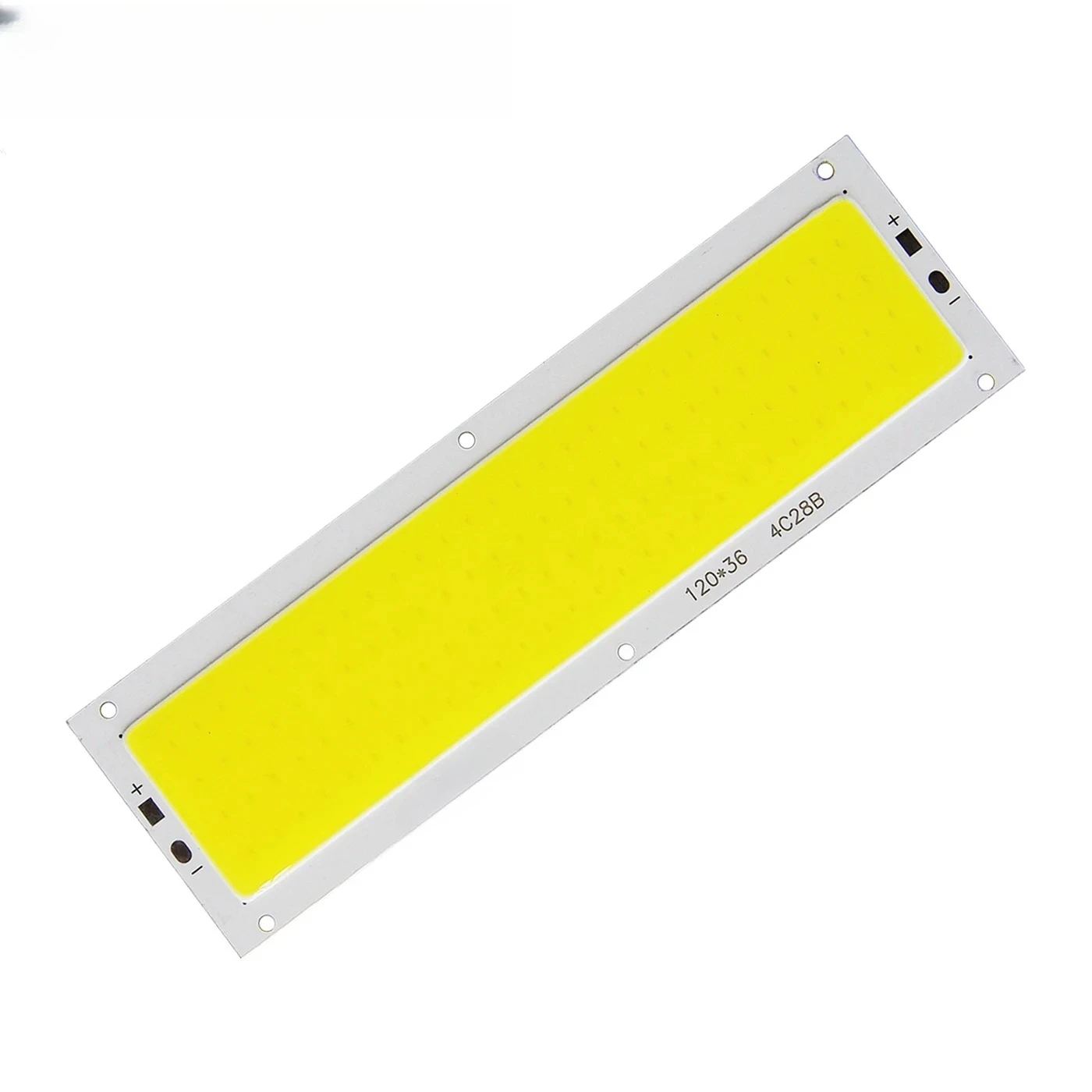 12W Chip Light Source Strip Bulb Panel - Warm/Natural/Cold White/Blue/Red/Green Colors 120x36mm for DIY Car Lamp image 4