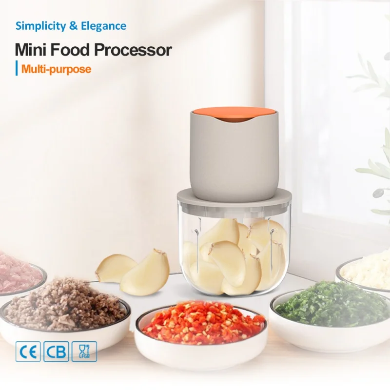 Rechargeable Food Chopper Complete Electric Kitchen Appliance Set  Featuring a Powerful Meat Grinder, Efficient Vegetable Slicer