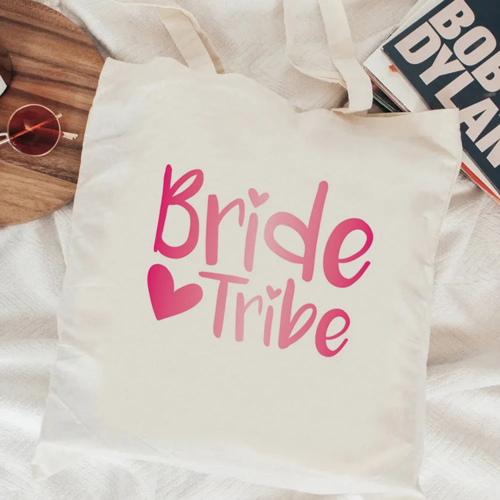 Bachelorette Party Team Bride shopping bag grocery bolso cotton tote reusable jute bag bag string reusable fabric custom