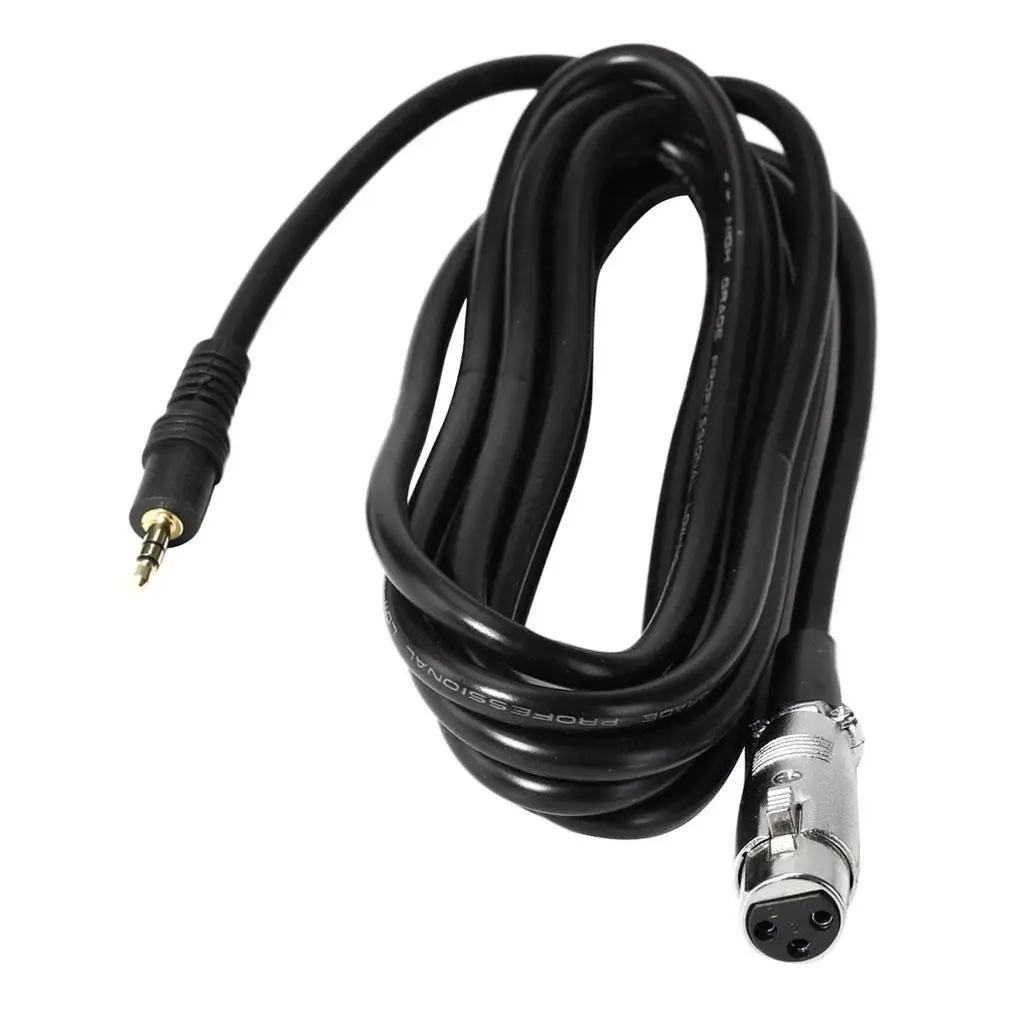 1.6ft Microphone Cable (Mic Cable, XLR Female to TRS Male 3.5)