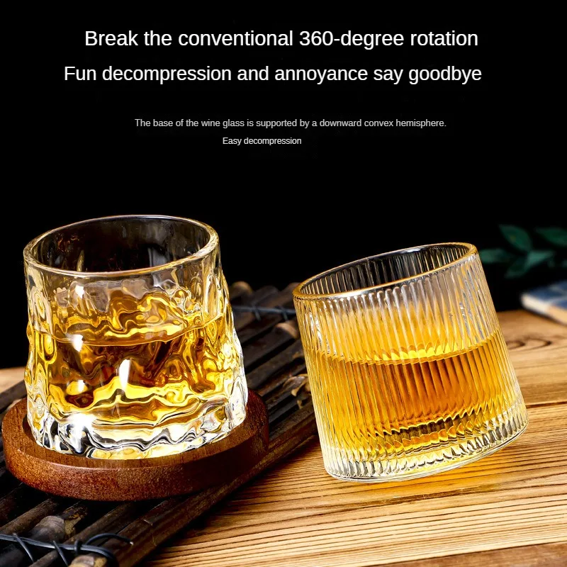 Ultimate Whiskey Glass: The Revolutionary Decompression Cup with Rotating and Spinning Design