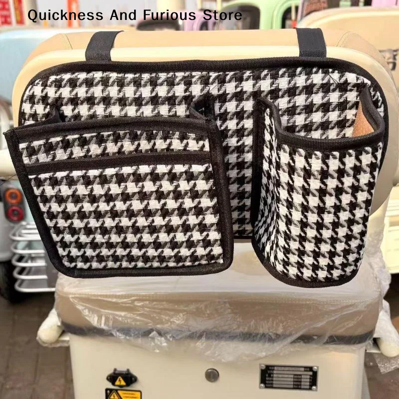 Electric Tricycle Seat Backrest Storage Bag,Multifunctional Storage Hanging Bag For Commuter Vehicles/Leisure Electric Tricycle