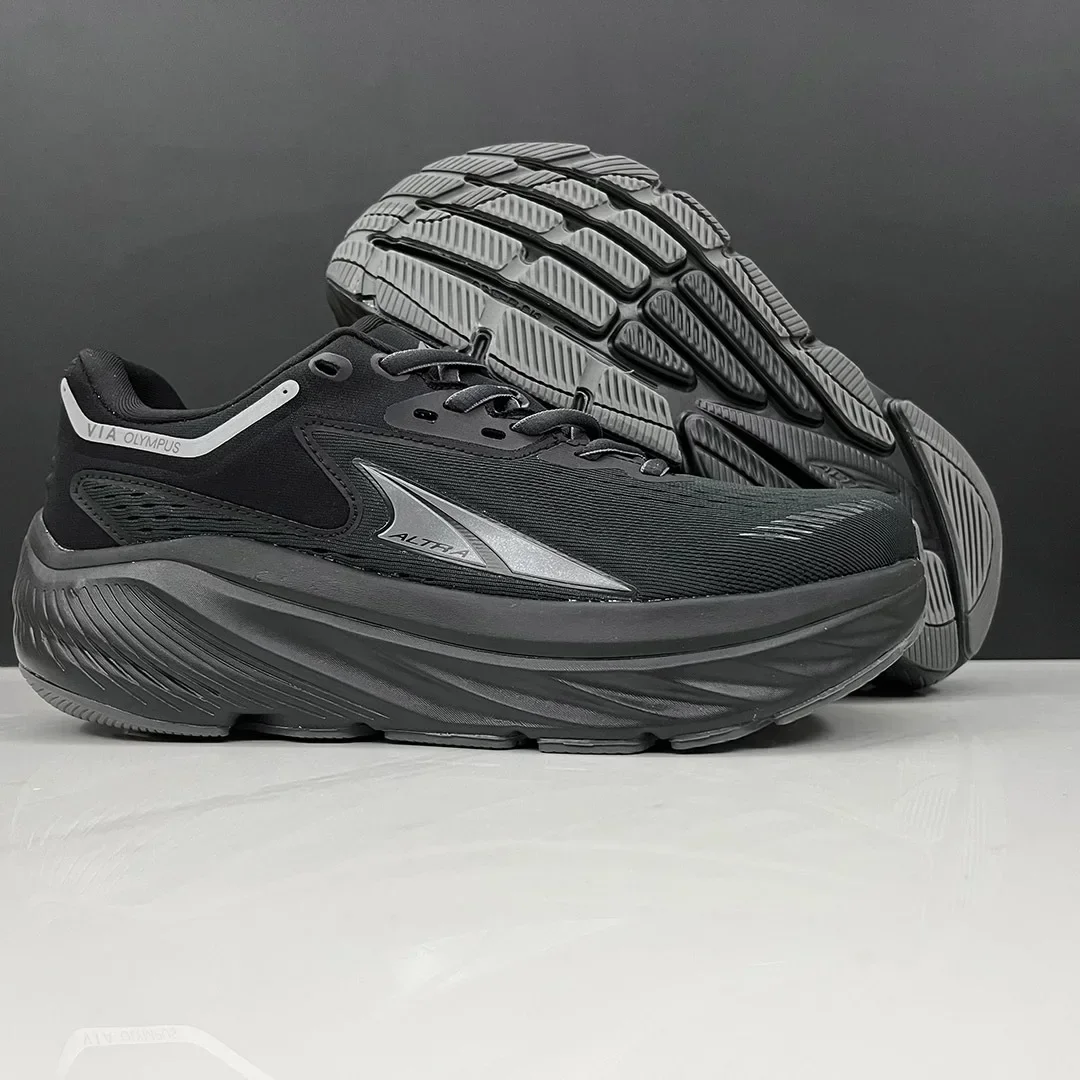 ALTRA Via Olympus 2 Black Men Women Running Shoes Non-Slip Stretch Road Light Sport Training Sneakers