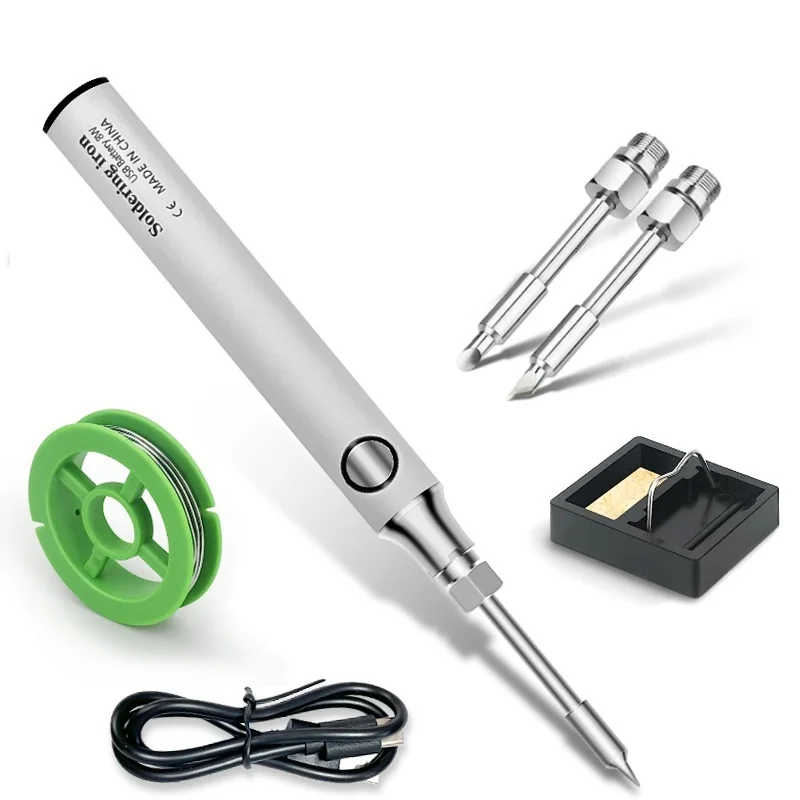 

USB беспроводной паяльник, перезаряжаемый портативный паяльник 5 В, набор беспроводных электрических паяльников с быстрым нагревом