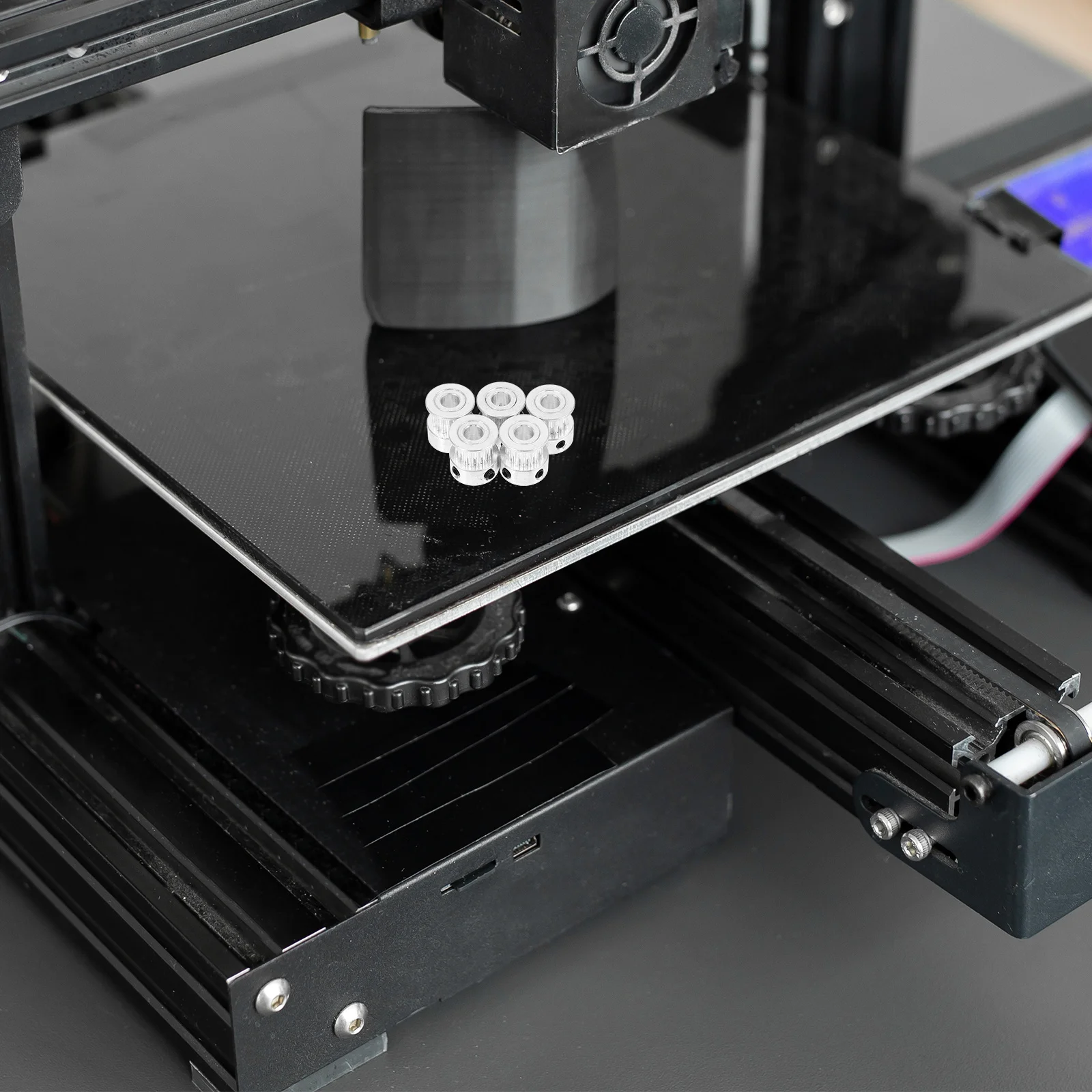 

5Pcs 3D Printer Timing Belt Pulley Kit Gt2 6Mm Width 5Mm Shaft Hole 14Mm Height Reliable Drive Wheel for 3D Printing