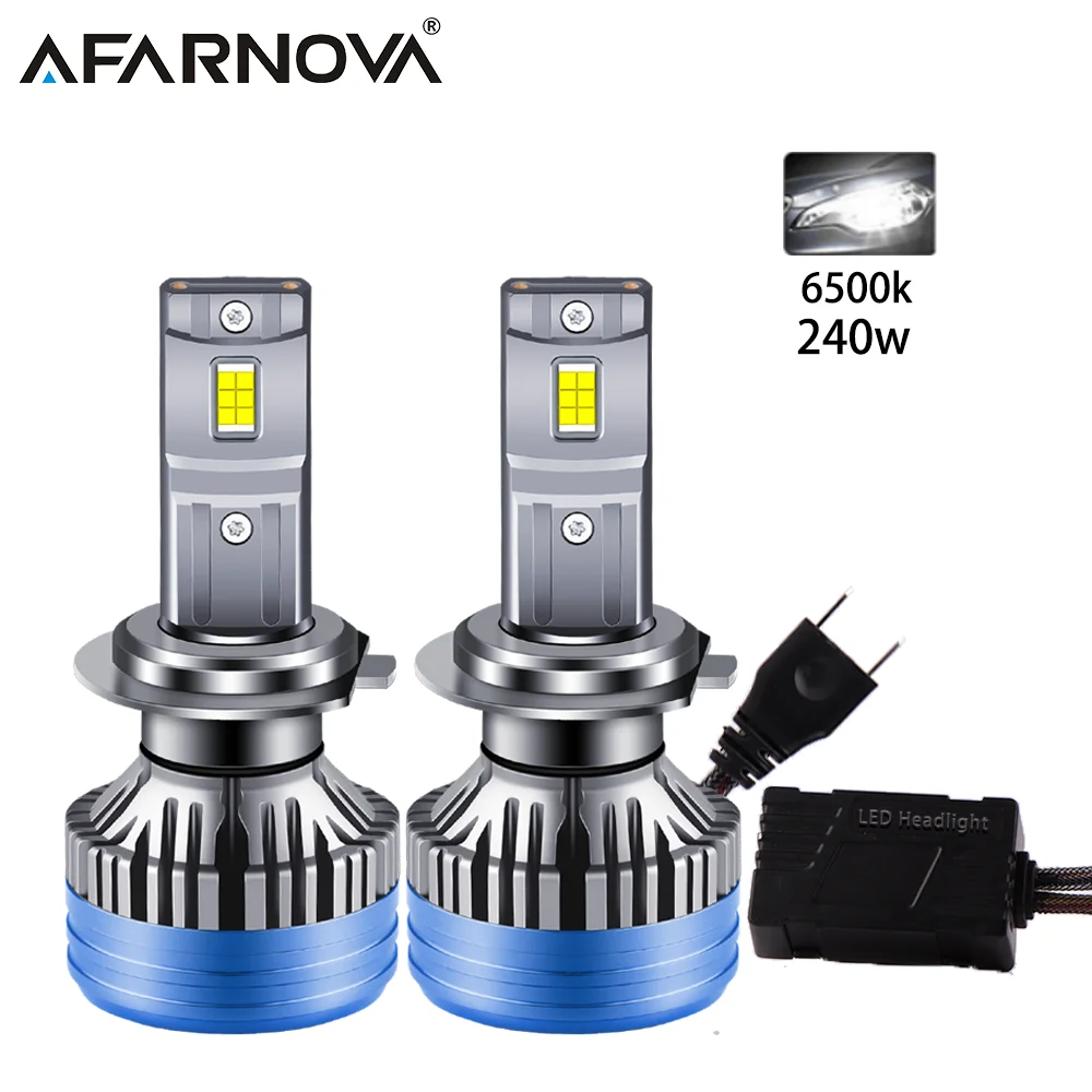 

240W H4 H7 H11 Led Lamp Double Copper Tube H1 H3 9004 9005 9006 H13 20000LM CSP 3570 Car Headlight Bulb IP68 Waterproof Lights