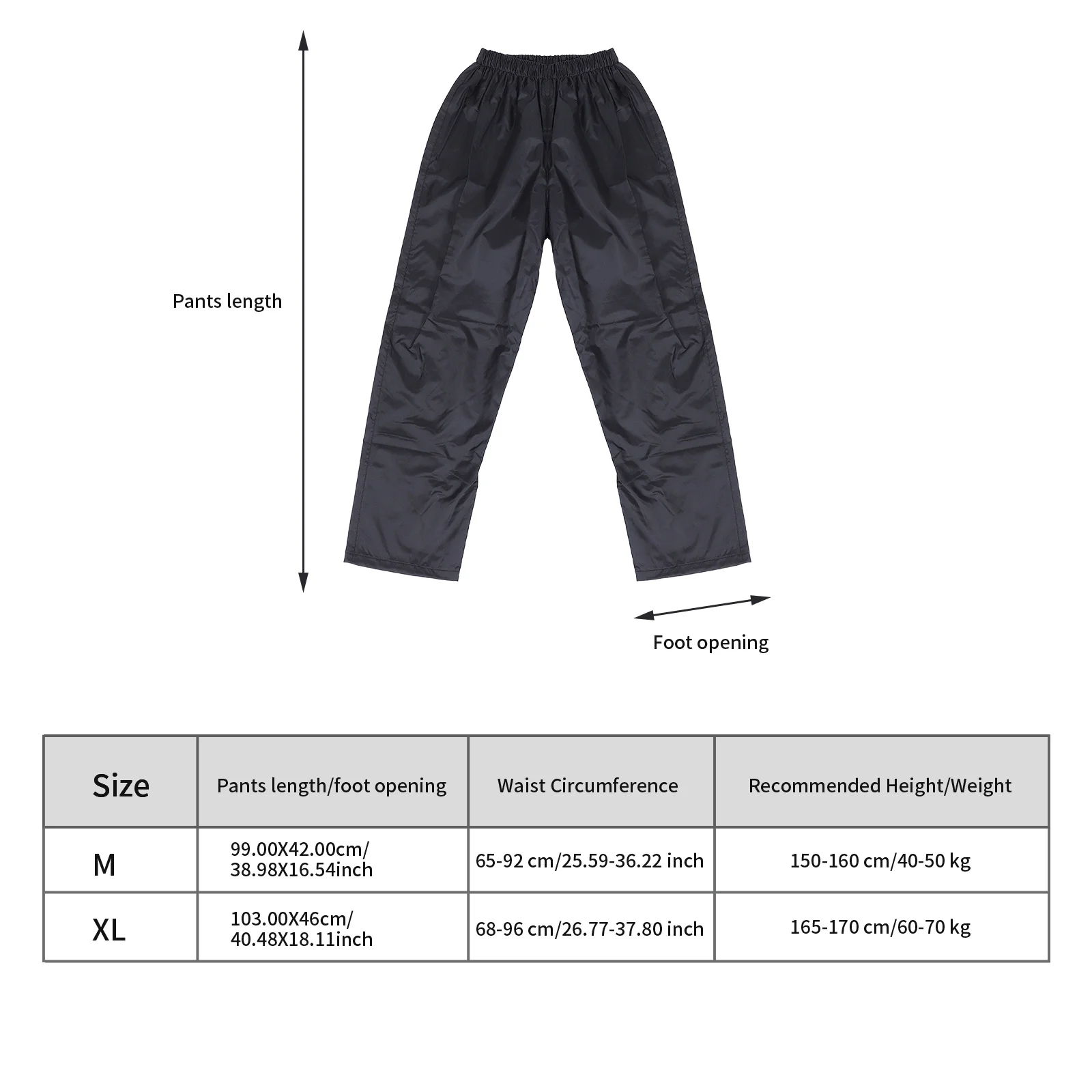 

High-Quality Waterproof Pants for Adults Comfortable Rainproof Windproof Hiking Cycling Outdoor Activities Practical