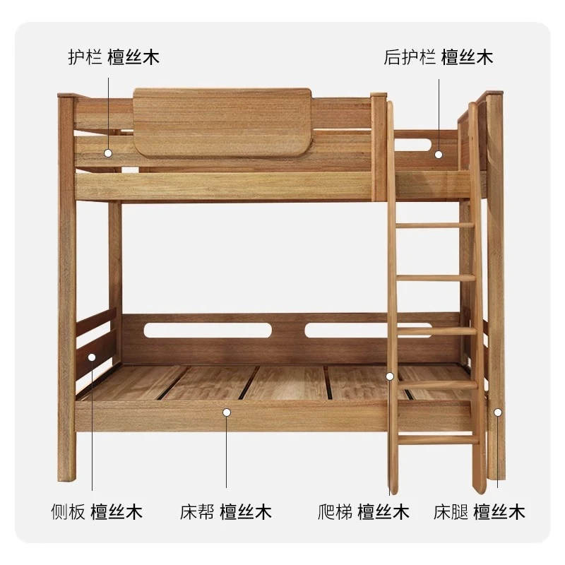 Hoch- und Niedrigbett mit gleicher Breite