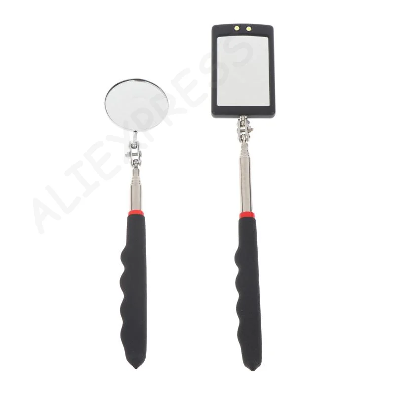 [G]Car 360 Degree Rotatable LED Inspection Mirror Telescopic Flexible Tool for Auto Repair Mechanic Workshop Daily Use