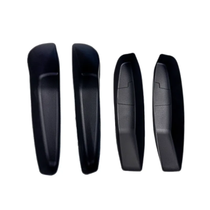 4 Pcs For New Tesla Model Y 2025 Launch Juniper Car Door Side Storage Box TPE Door Storage Organizer Tray Interior Accessories