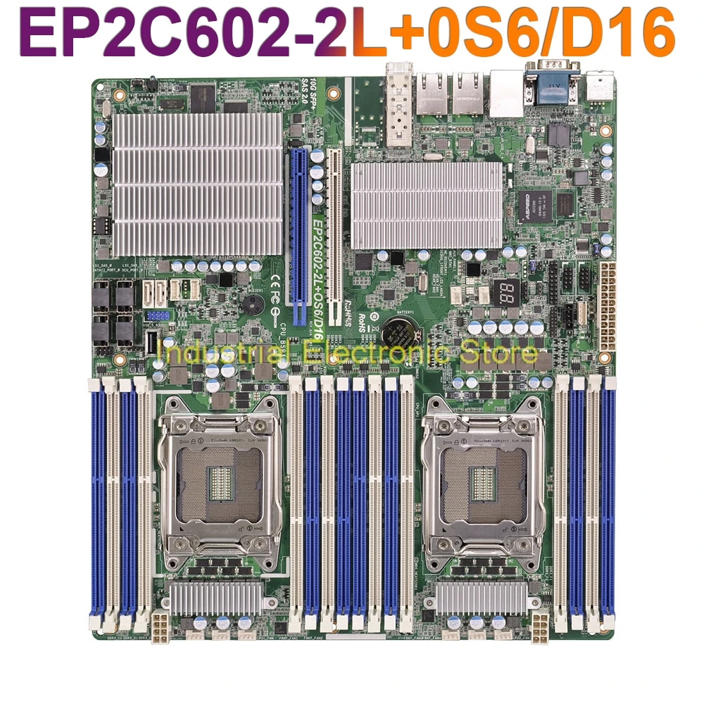 

For ASROCK LGA2011 C602 Support E5-1600 2600 4600 V2 Server Motherboard EP2C602-2L+0S6/D16