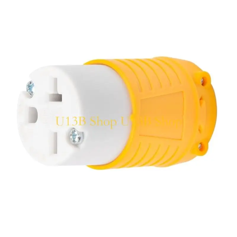 U13B Industrial NEMA 6-20P محول التوصيل 3 محولات الطاقة العالمية للمقبس العالمي للذكور/الإناث 20A/250V موصلات الطاقة