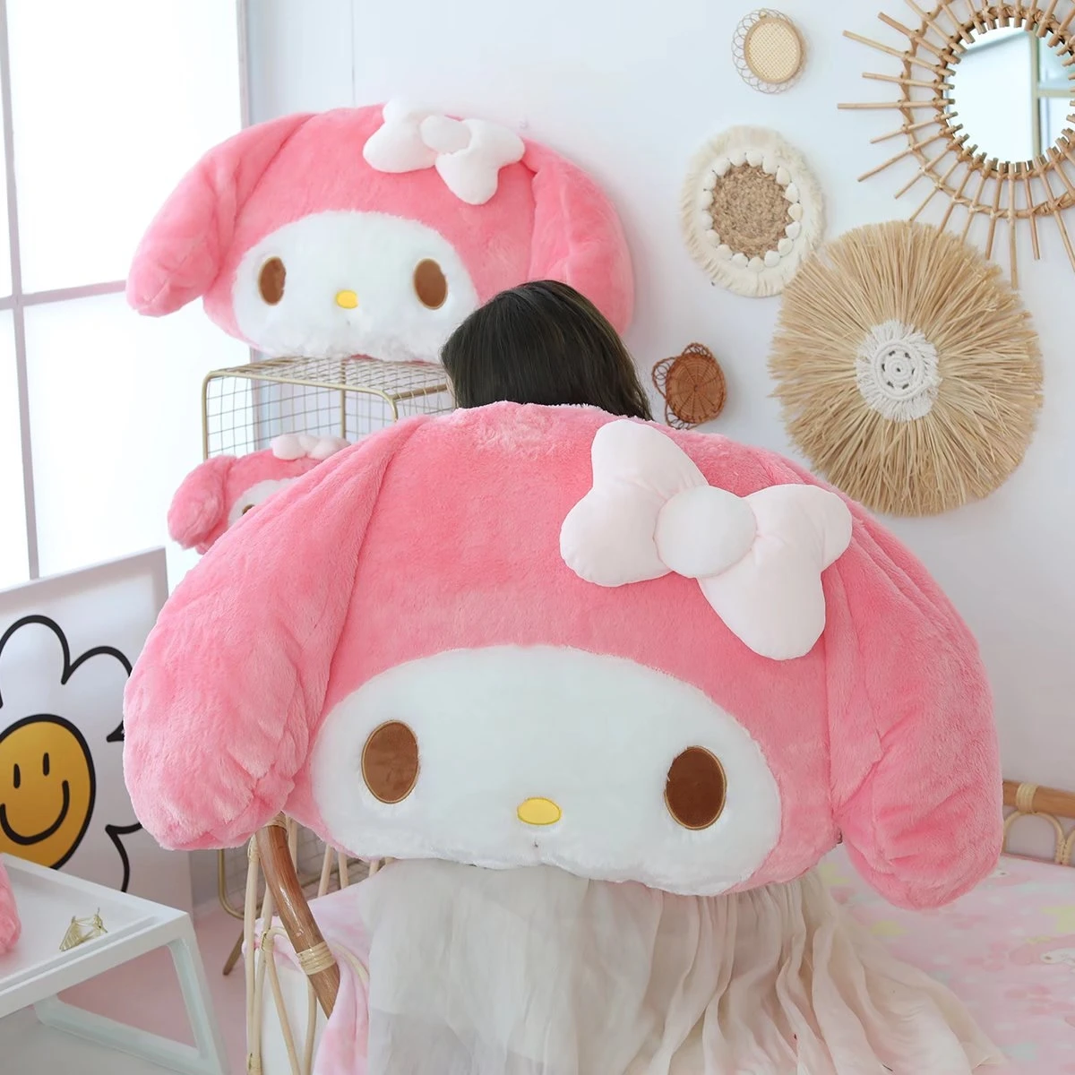 

Adorably Sanrio Comfortable My Melody Back Cushion Sofa Bed Big Size Japanese StyleThrow Pillow Cartoon Anime Pillow Home Decor