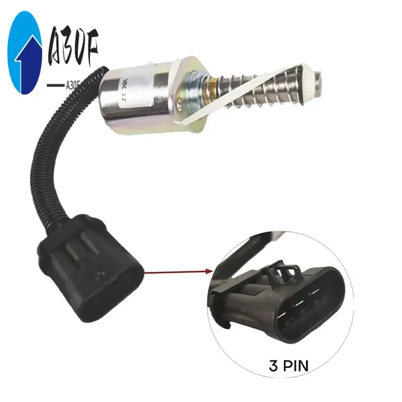 

A30F-Shut Off Solenoid 12V Stop Solenoid For Bobcat S150 S160 S175 S185 S205 S250 S300 6681512 7136559 Traction Lock Solenoid