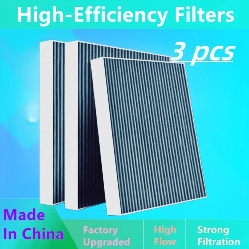 3 Pcs/Air Conditioner Filter For Saic Maxus Mifa Euniq 6 5 G50 Eg50 D60/Cabin High Flow Filter Auto Parts Ds10011301