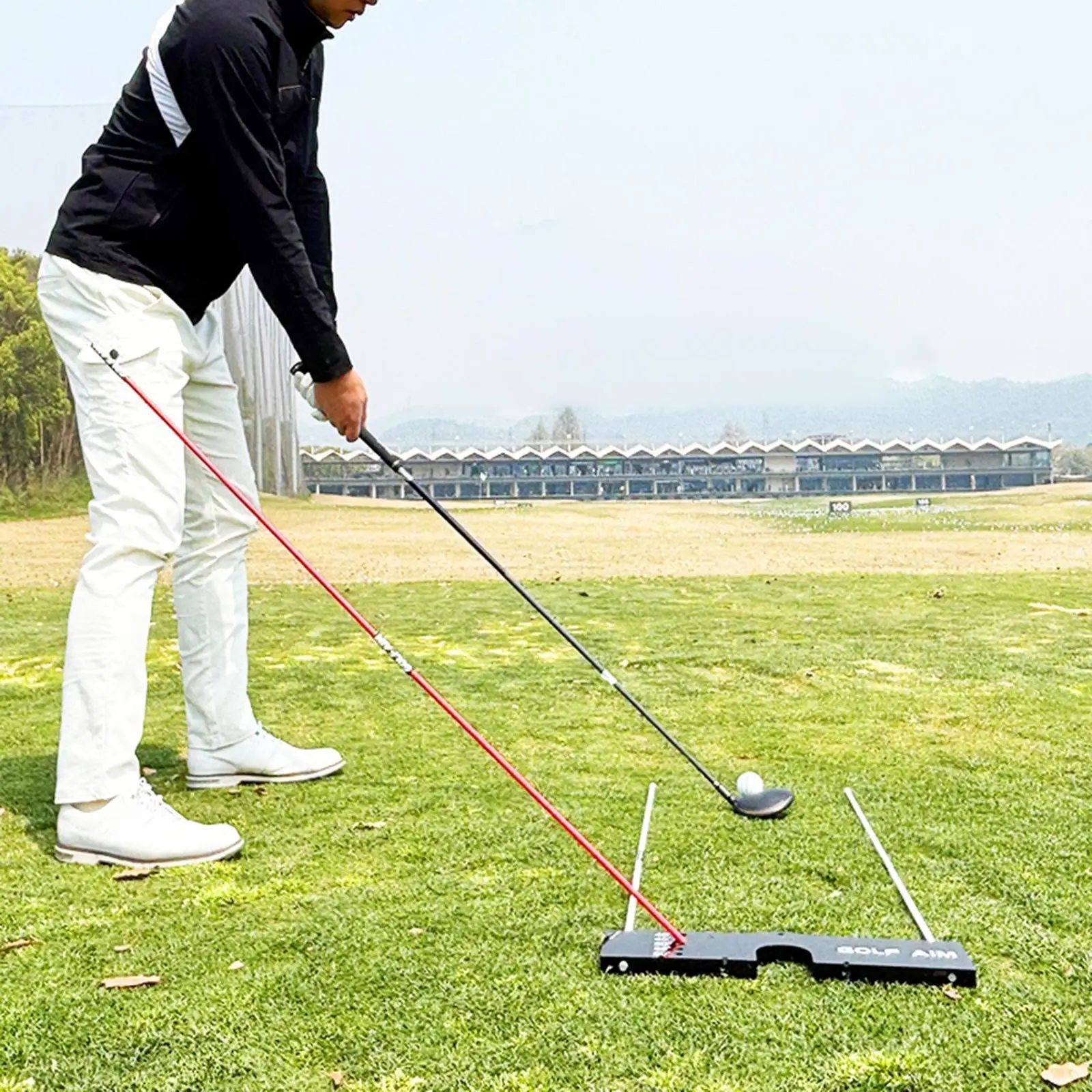 

Golf Training Aid Effective Portable 3 in 1 Practice Tool Golf Alignment Practicing for Beginners Professional