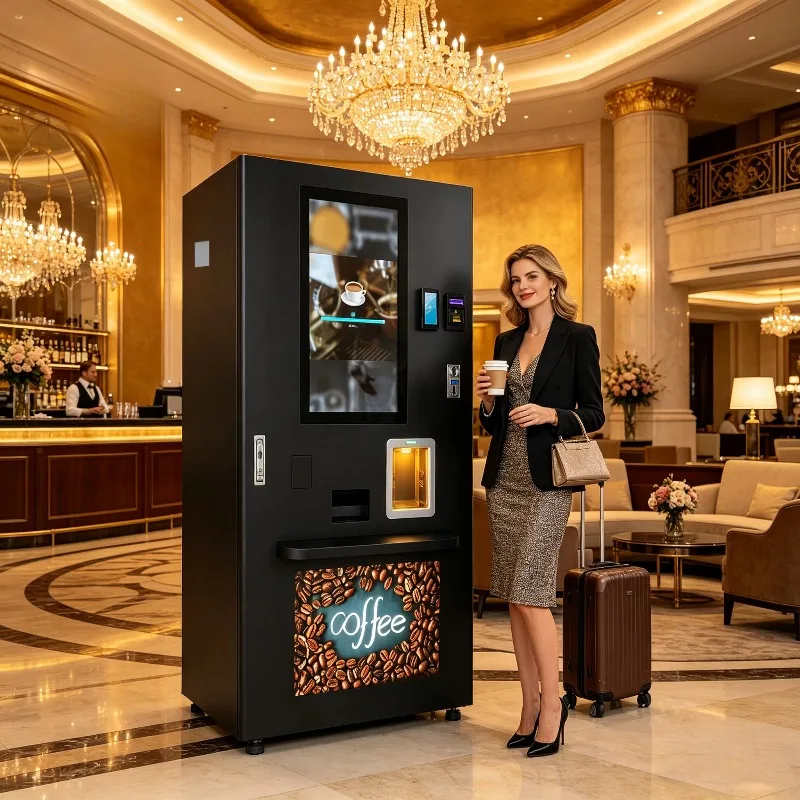 Commercial Espresso Coffee Vending Equipment Automatic Self Service Beverage Machine for Hotel Restaurant and Shopping Center