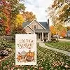 Fall Garden Flag 12x18 Inch Double Sided Outside Tis The Season Autumn Rustic Football Pumpkin Leaves Seasonal Holiday Yard  jjp