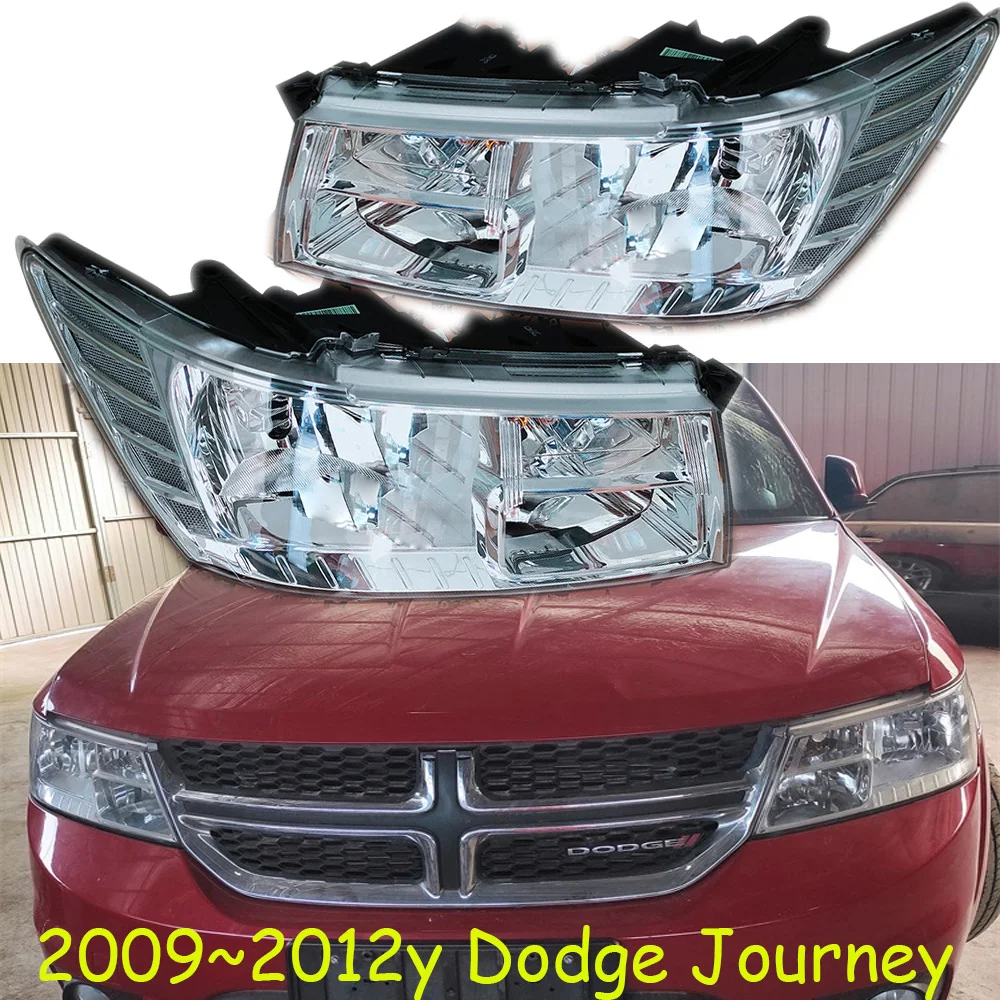 1pcs car bumper headlamp for Dodge Journey headlight 2009~2012y car accessories head lamp for VW Dodge Journey fog light