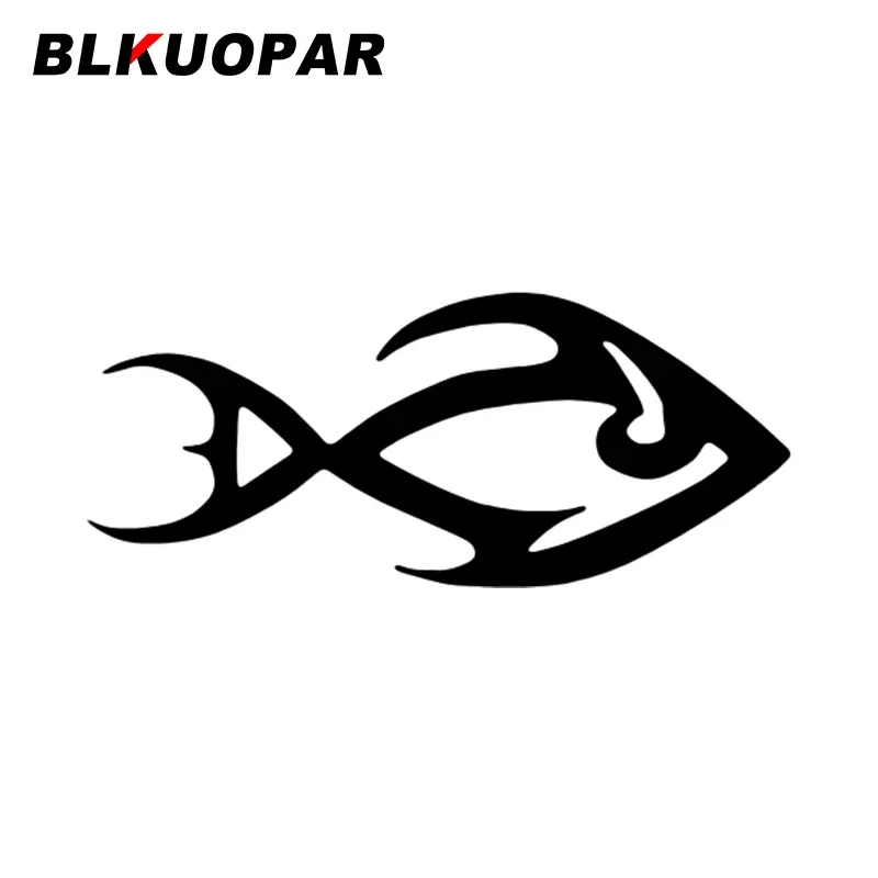 

BLKUOPAR Fish Art Car Sticker Scratch-proof Creative Sunscreen Original Die Cut Decoration Personality Funny RV Car Styling
