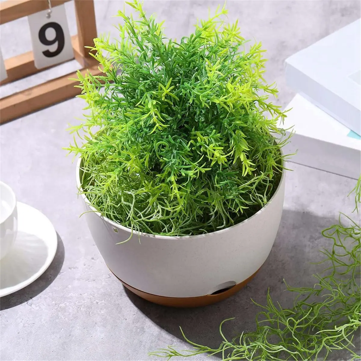 12 Pcs Spanish Moss 33'' Fake Hanging Succulents Faux Moss Artificial Plants Vines Hanging Plants Swamp
