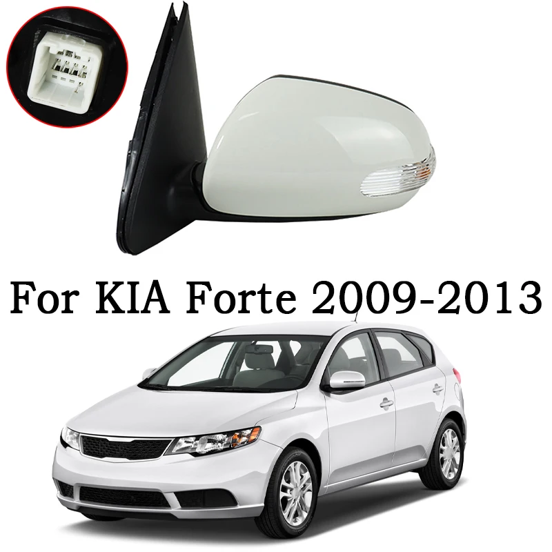 

Car Outer Rearview Side Mirror Assy For KIA Forte 2009 2010 2011 2012 2013 Auto Electric adjustment Turn signal 3 Pins 5 Pins