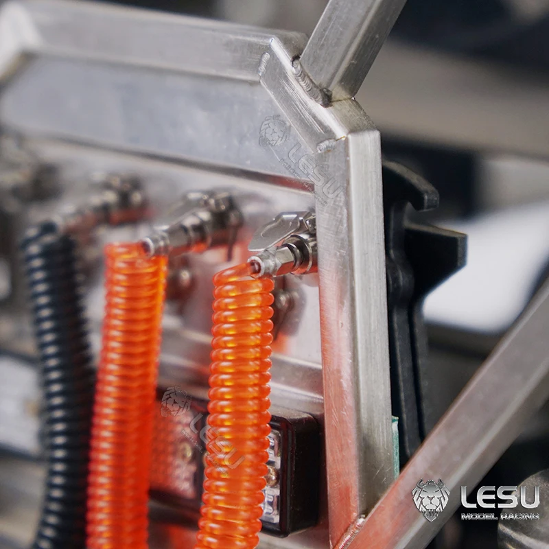 시뮬레이션 트럭 공기 파이프 라인 프레임 장비 장식 고정 1/14 Tamiya RC Lesu Scania 수정 액세서리