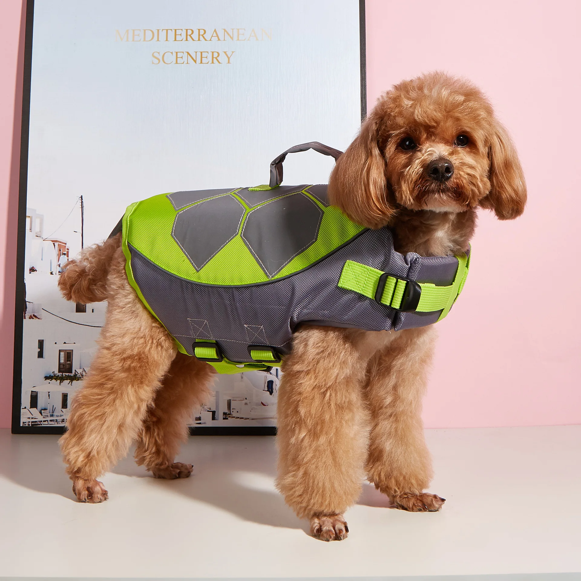 New Pet Dog Life Jacket Big Dog Reflective Buoyancy Adjustable Outdoor Turtle Sports Portable Cat Dog Swimsuit