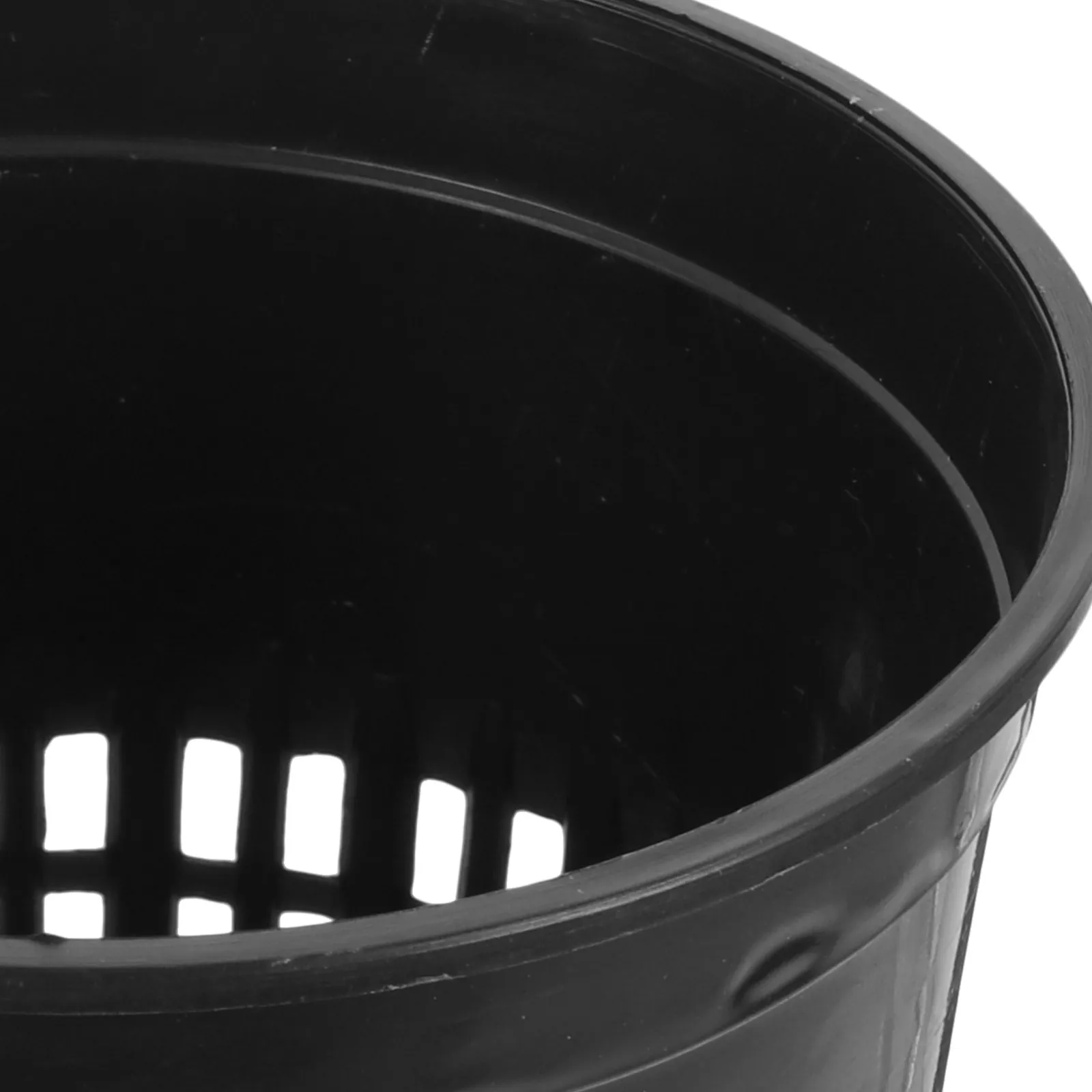 10個入り水槽用植栽カップ-プラスチック製バスケット-ブラック-水耕栽培-水草栽培ポット-家庭用バルコニー水草バスケット