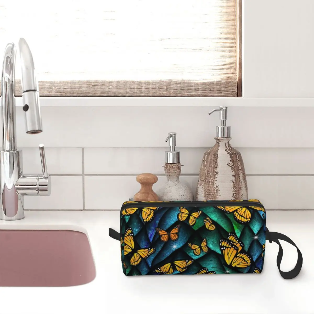 Fantasy Butterfly Dragon! Makeup Bag Cosmetic Organizer Toiletry Cosmetic Bag for Women Beauty Travel Pencil Case