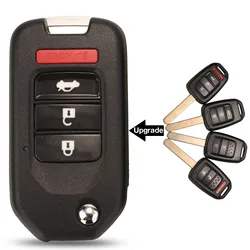 jingyuqin 2/3/4 BTN modified Remote Key Shell For Honda Accord CR-V FIT XRV VEZEL CITY JAZZ CIVIC HRV FRV Remote Key Case Fob