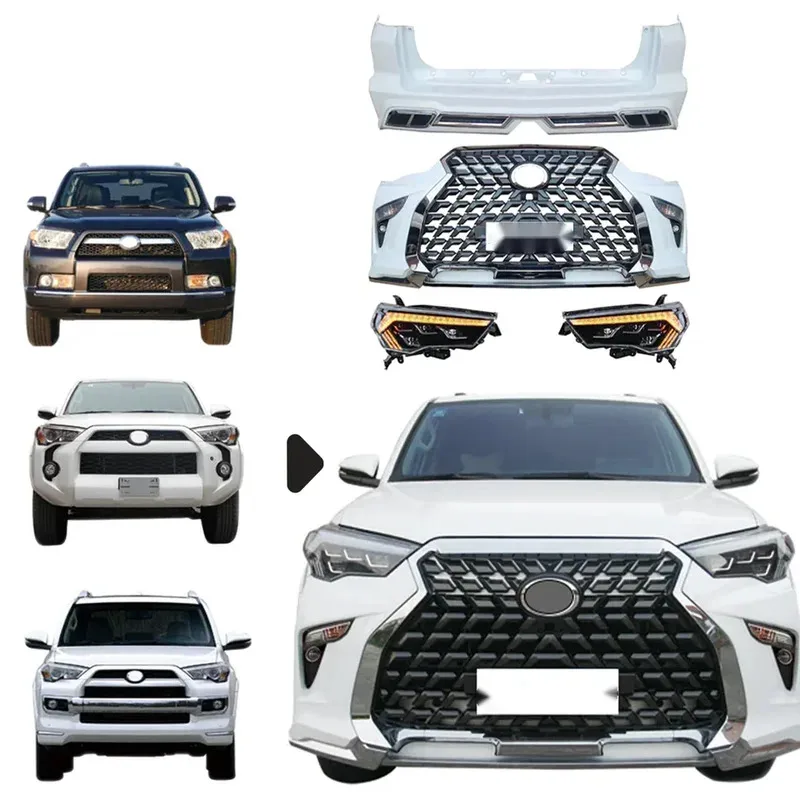 

High Quality Upgrade Front Rear Bumper Headlight Taillight Body Kit Bodykit for 4runner 2012 2014 2020