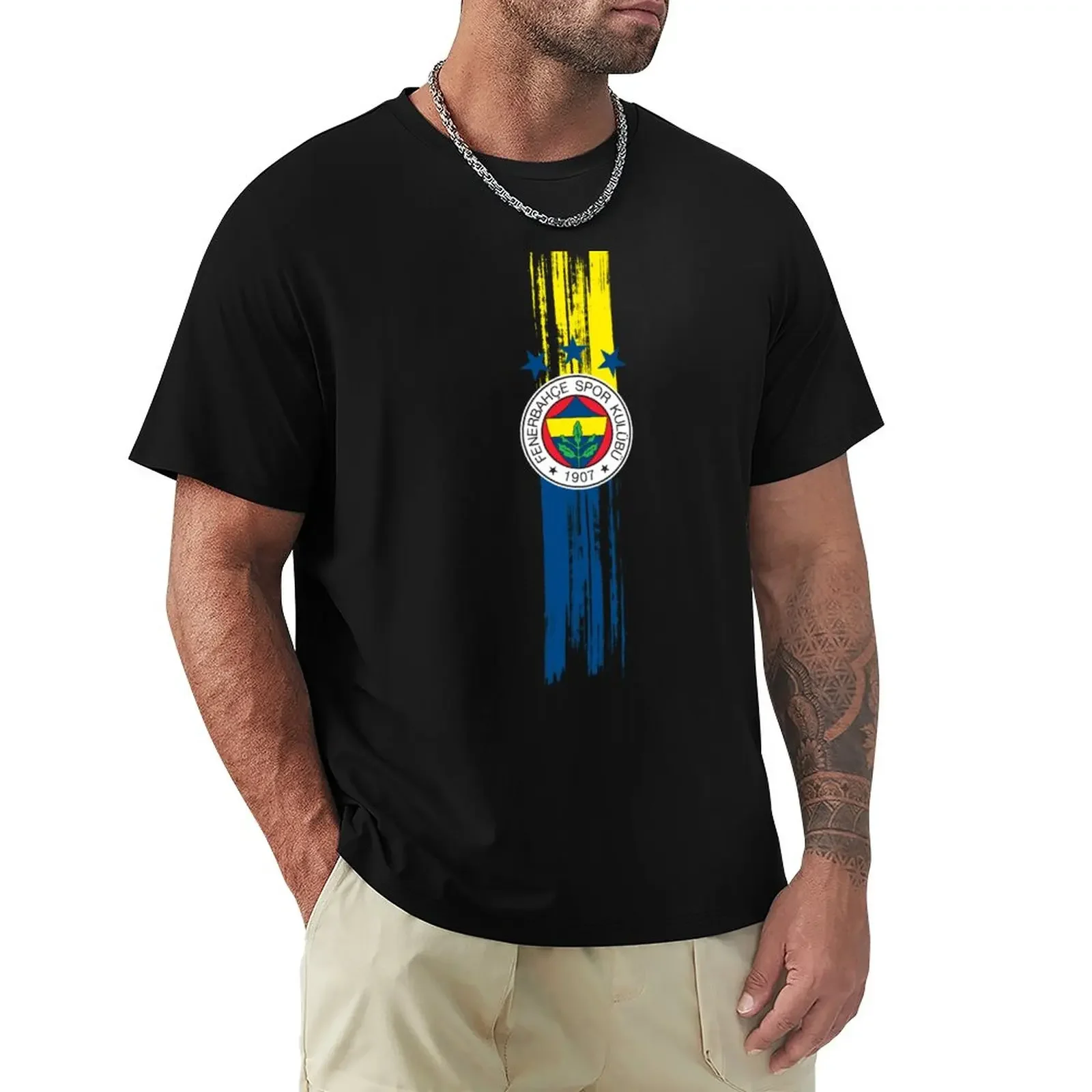 tees heavyweight t shirts men workout shirt All for this colours my colours Fenerbahce Istanbul Turkey T-Shirt graphic clothing