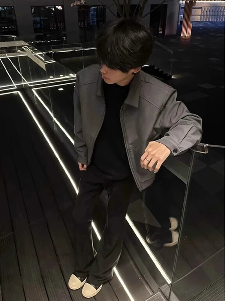 

Ay ort Collar Executive Jaet для мужчин в стиле ретро, американский Sle, ветрозащитная подставка, повседневная модная весенне-осенняя чистая одежда