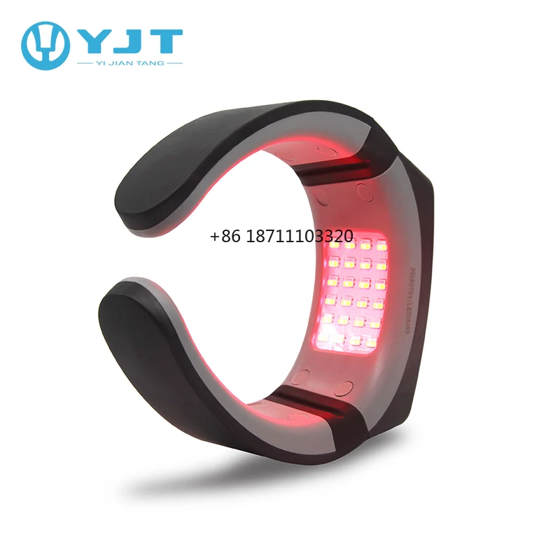 new invention physiotherapy blue and red led neck massage light therapy instrument