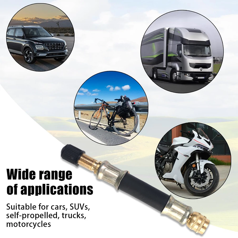 1/3pcs Tire Tyre Rubber Valve Extension Tube Car Vacuum Valve Inflator Extension Tube Air Nozzle Inflator Extension Nozzle 3size - Image 6