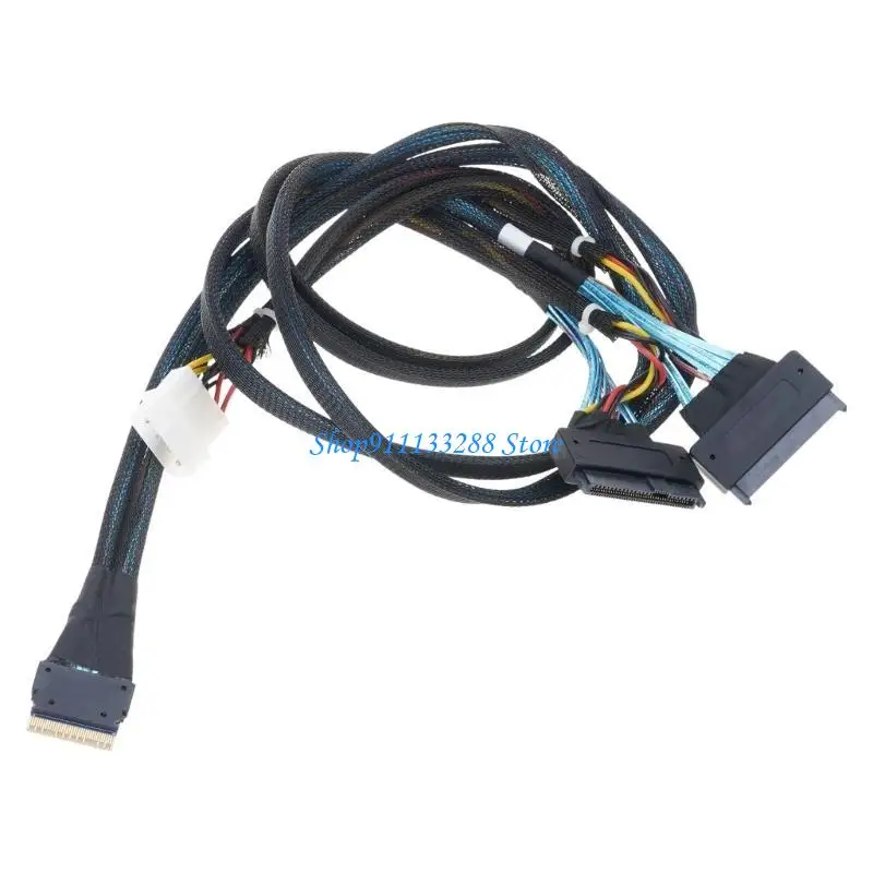 G88D Highly Speed SASSFF-8654 4i 38pin To SAS8639U.2 Adapter Data Cable for Enterprises Storage Solution Plugs and Play