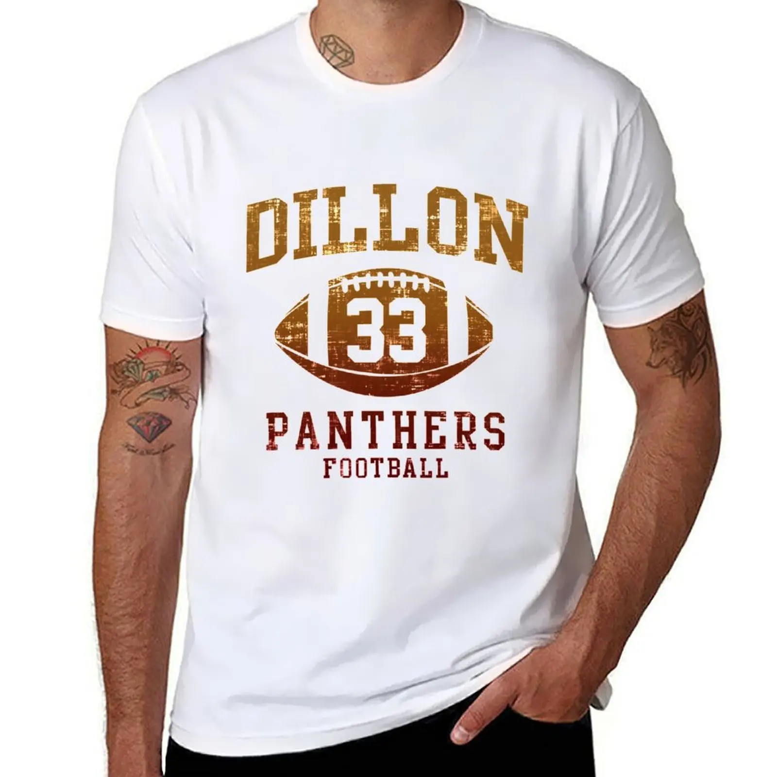 

Dillon Panthers Football T-Shirt cotton t shirts man 100% men t shirt cotton 100% T-Shirt