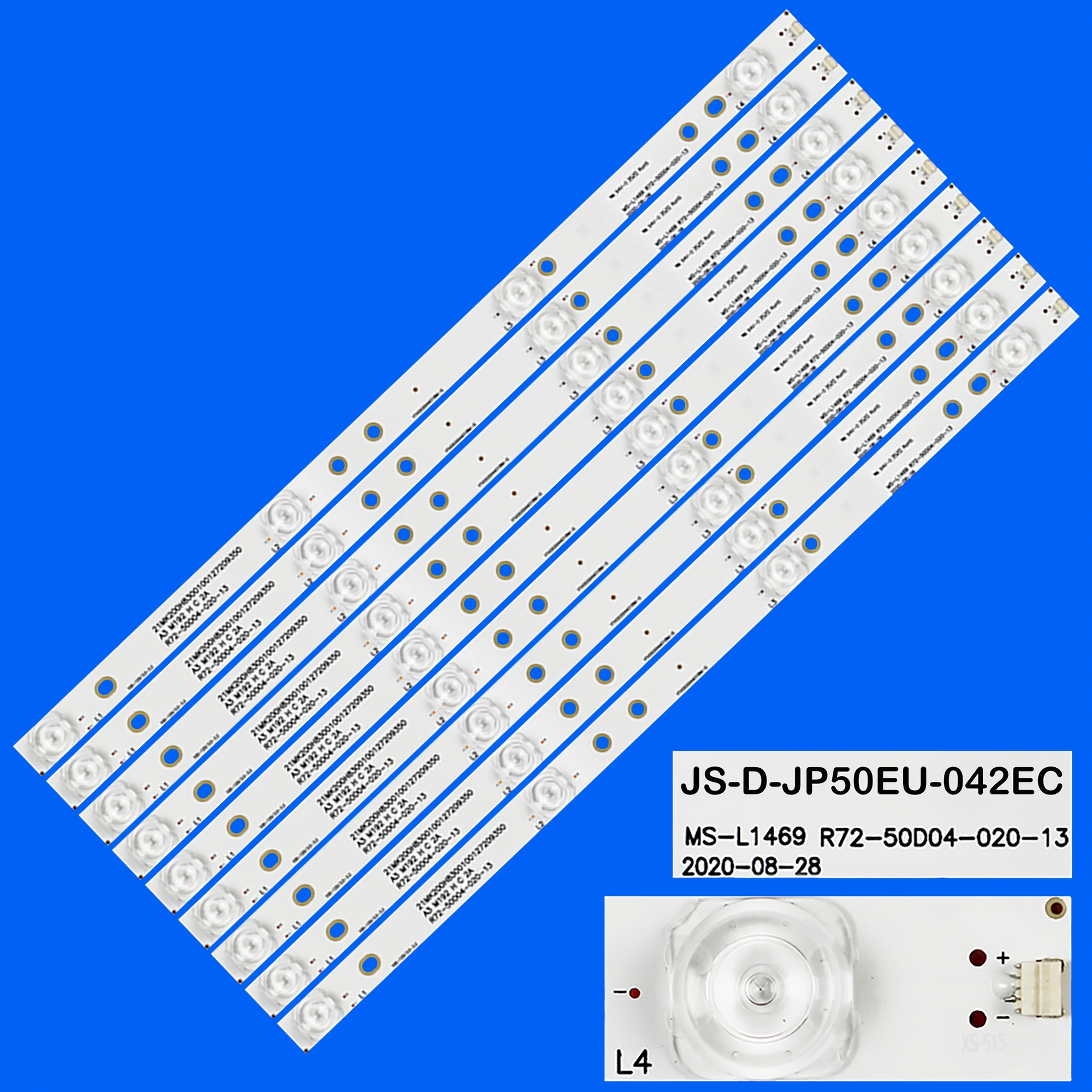 LED backlight strip for H-LED50ET1002 50DLED JP50UHD110-4K E50EU1000MCPCB JS-D-JP50EU-042EC E50EU1000 MS-L1469 V5