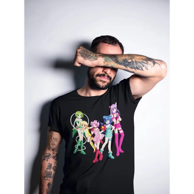 Trend Summer 2025 Cosplay Anime Tokyo Mew Mew Ichigo Momomiya Magical Girl Anime T-shirt Unisex Harajuku T-Shirt Anime Tshirt