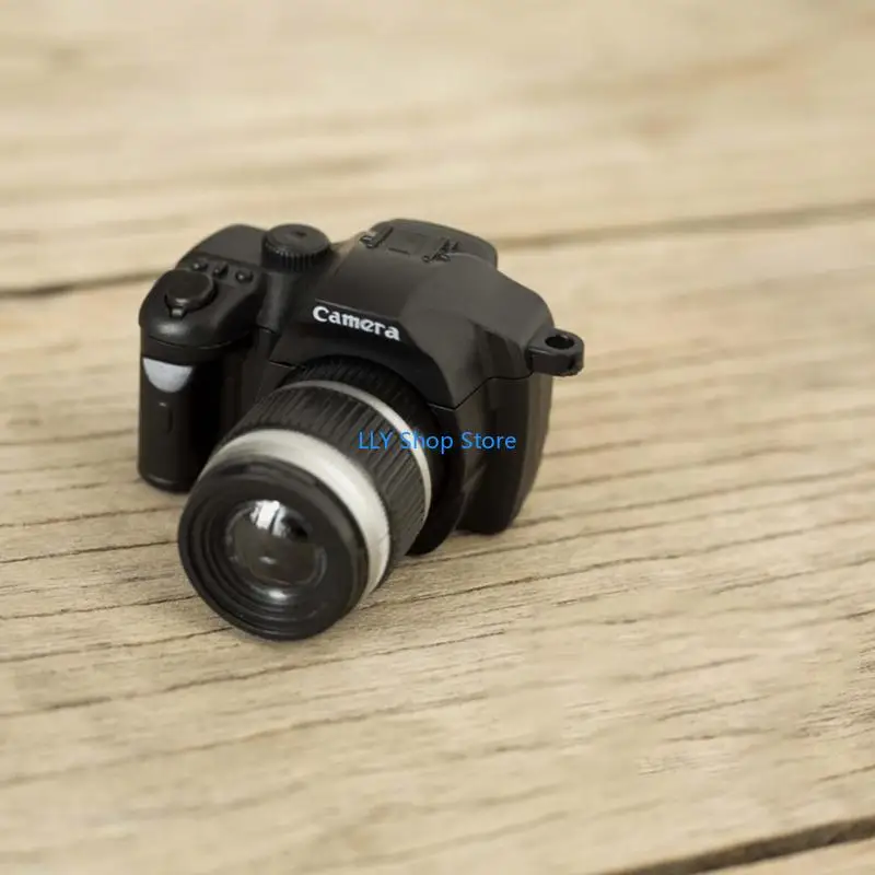 

T8UD Retro Miniature Camera Newborn Photography Props 1/12Dollhouse Mini Camera Model