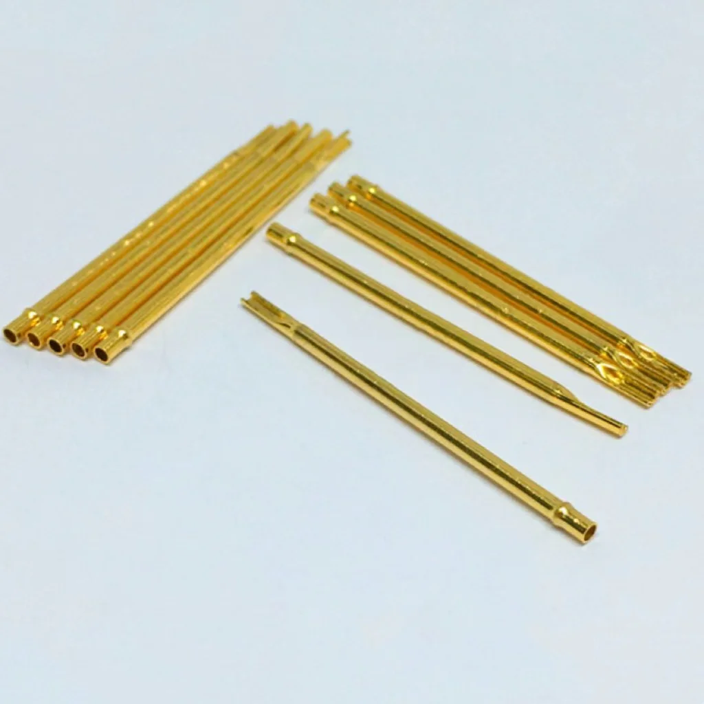20/100PCS RL75-2S Test Pin PL75-B1 Receptacle Brass Tube Needle Sleeve Seat Solder Connect Probe Sleeve 30mm Outer Dia 1.32mm