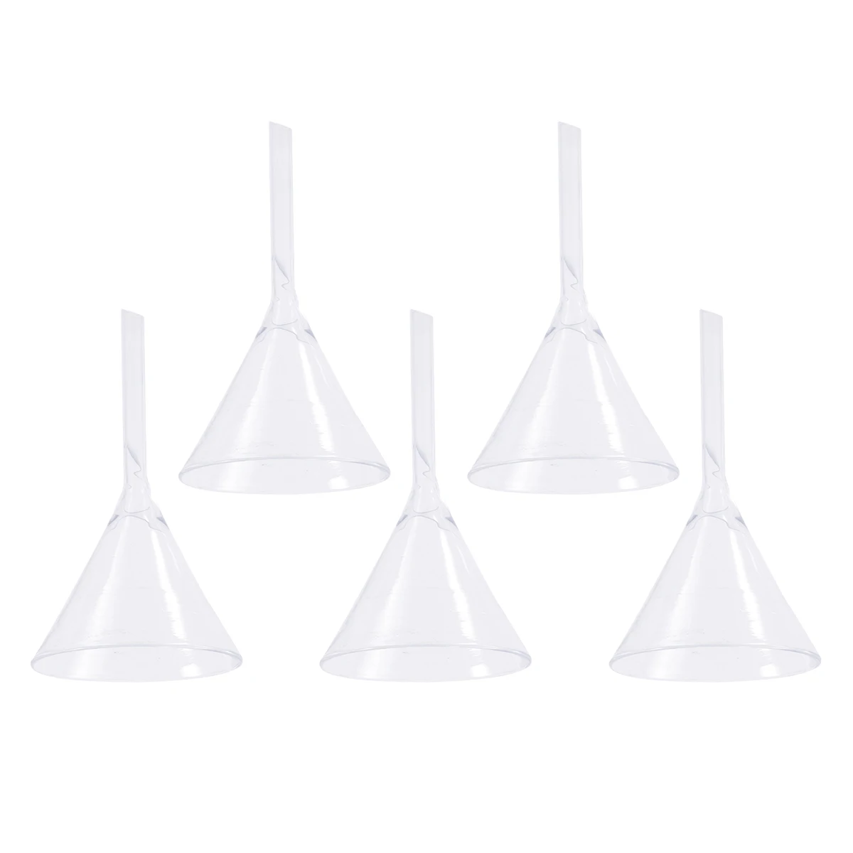 

5Pcs Solid Triangle Funnel 50Mm Glass Feeding Funnel for Analytical Chemistry Lightweight Labware Professional Laboratory Use