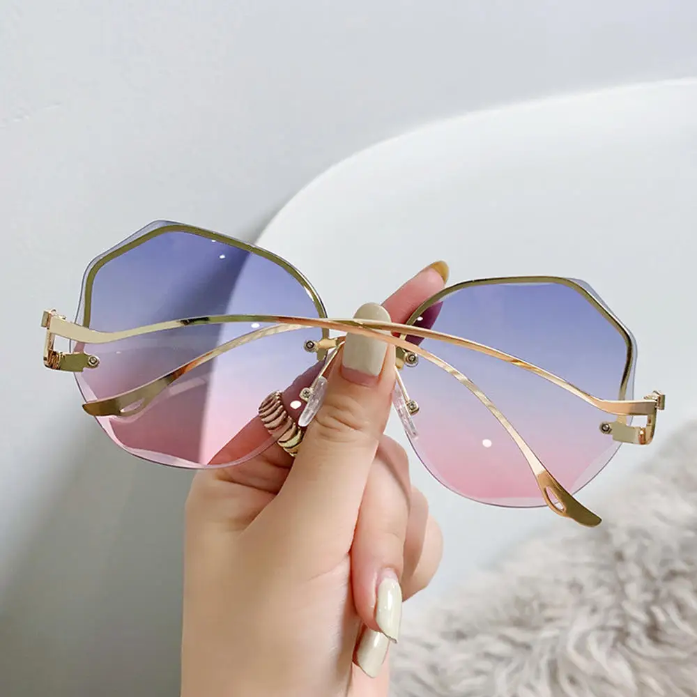 Women Fashion Irregular Sunglasses 2024 Girls Female Eyewear Men Shades Luxury Vintage Sun Glasses Car Polarized Eyeglasses