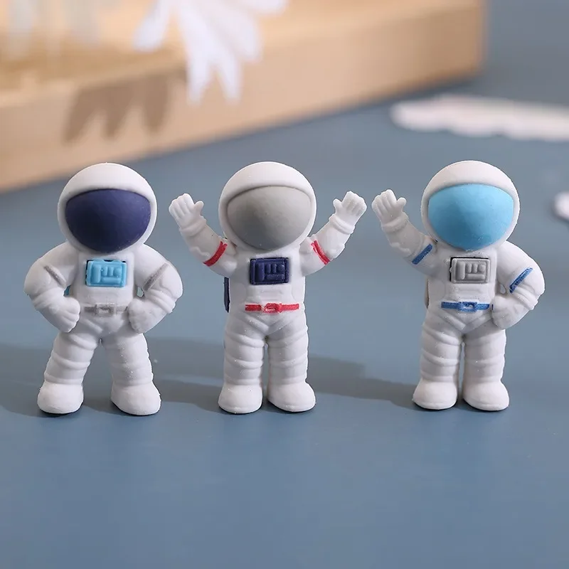 1PC Creative Cute Cartoon Universe Astronaut Series Eraser Fun Student Stationery Boy Reward Pencil Drawing Eraser for Art Class