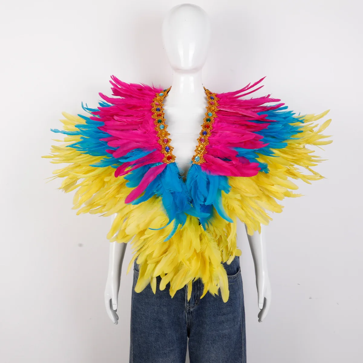 neck-scarves-woman-scarf-halloween-feather-oversized-shawl-carnival-makeup-ball-costume-accessories-fake-party-shawl-cosplay