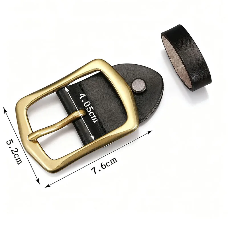 Parti di ricambio per cintura da uomo con fibbia per cintura in lega da 3,7-3,9 cm