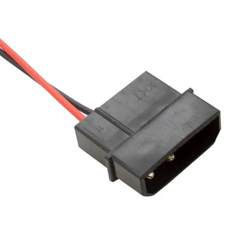 R53C IDE 4-Pin to Small 4Pin 3 4 Fan Y Splitter Extension Power Cable 4.9in