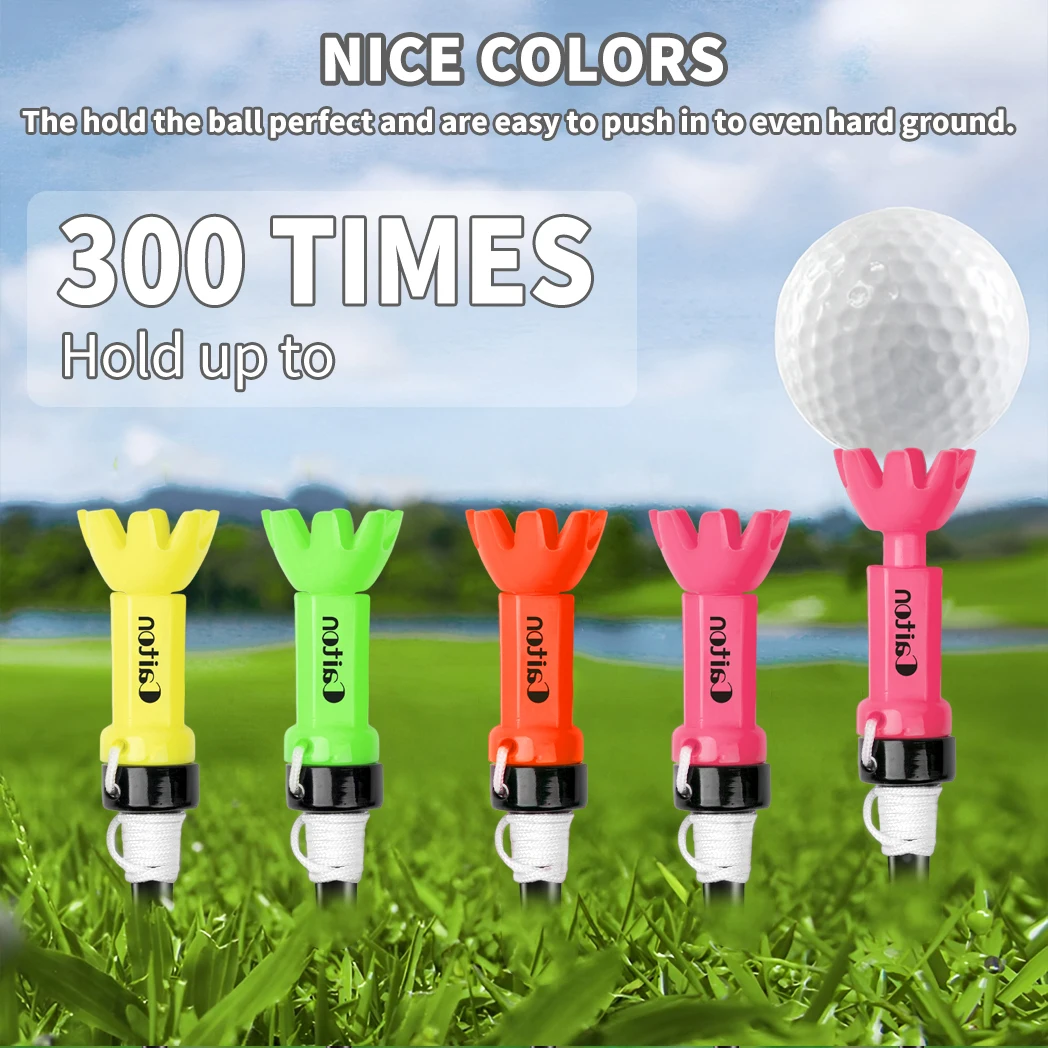 Maglietta da golf regolabile Caiton – 78-88 mm, 360 °   Accessorio da golf girevole, confezione da 4, design a polpo, stabile e durevole, resistente agli urti