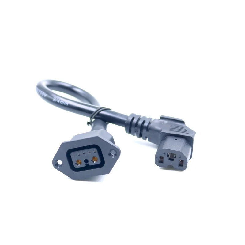 Conversión de batería de litio de 2 pines + 5 pines para adaptador de cable de alimentación de vehículo eléctrico Yadea